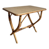 Table d'appoint rotin
