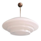 Bauhaus XXL suspension in white opaline, 1930s