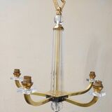 Art Deco chandelier attributed to Jacques Adnet, 1950s/60s.