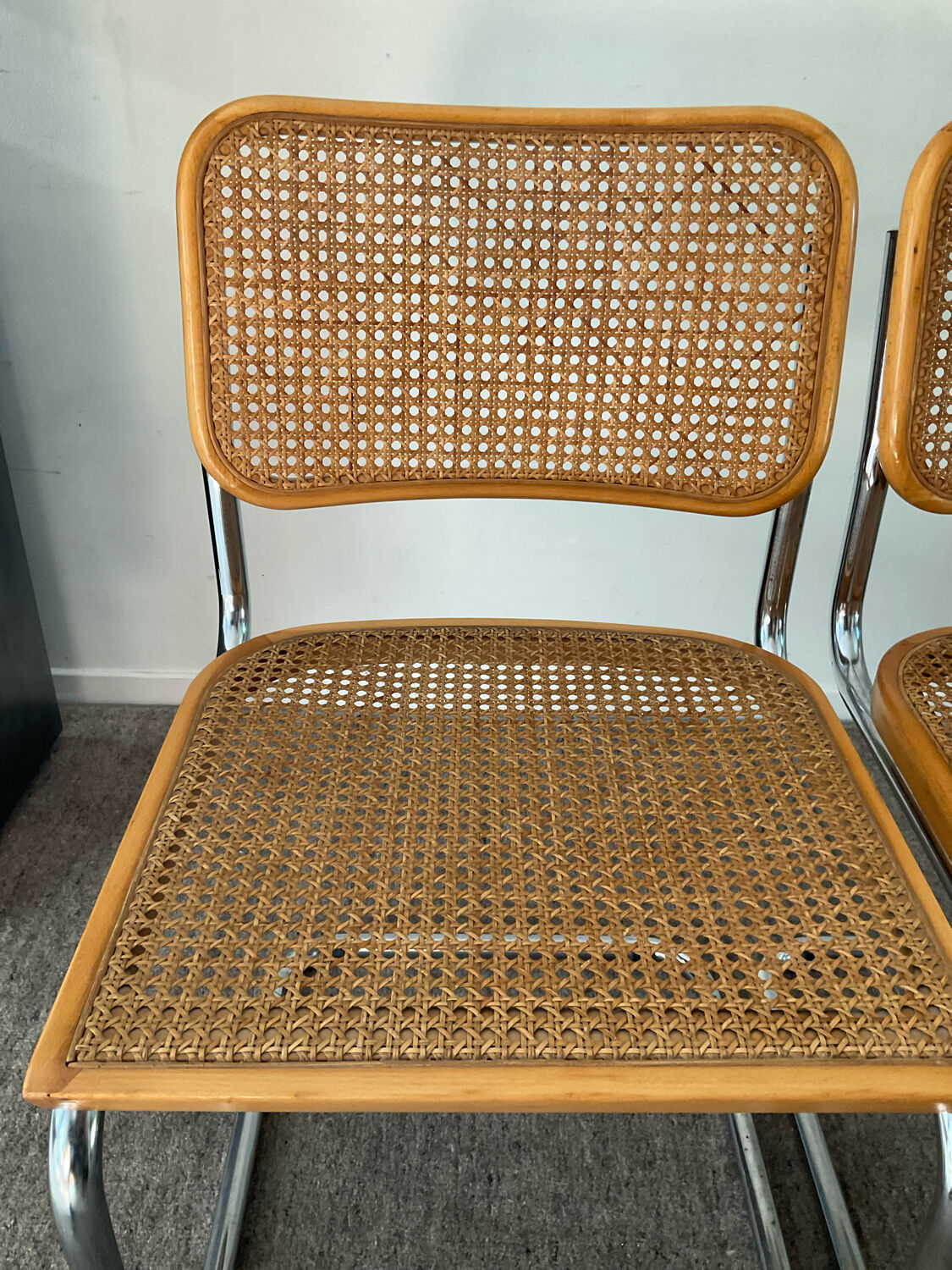 Pair of chairs Marcel Breuer Cesca B32
