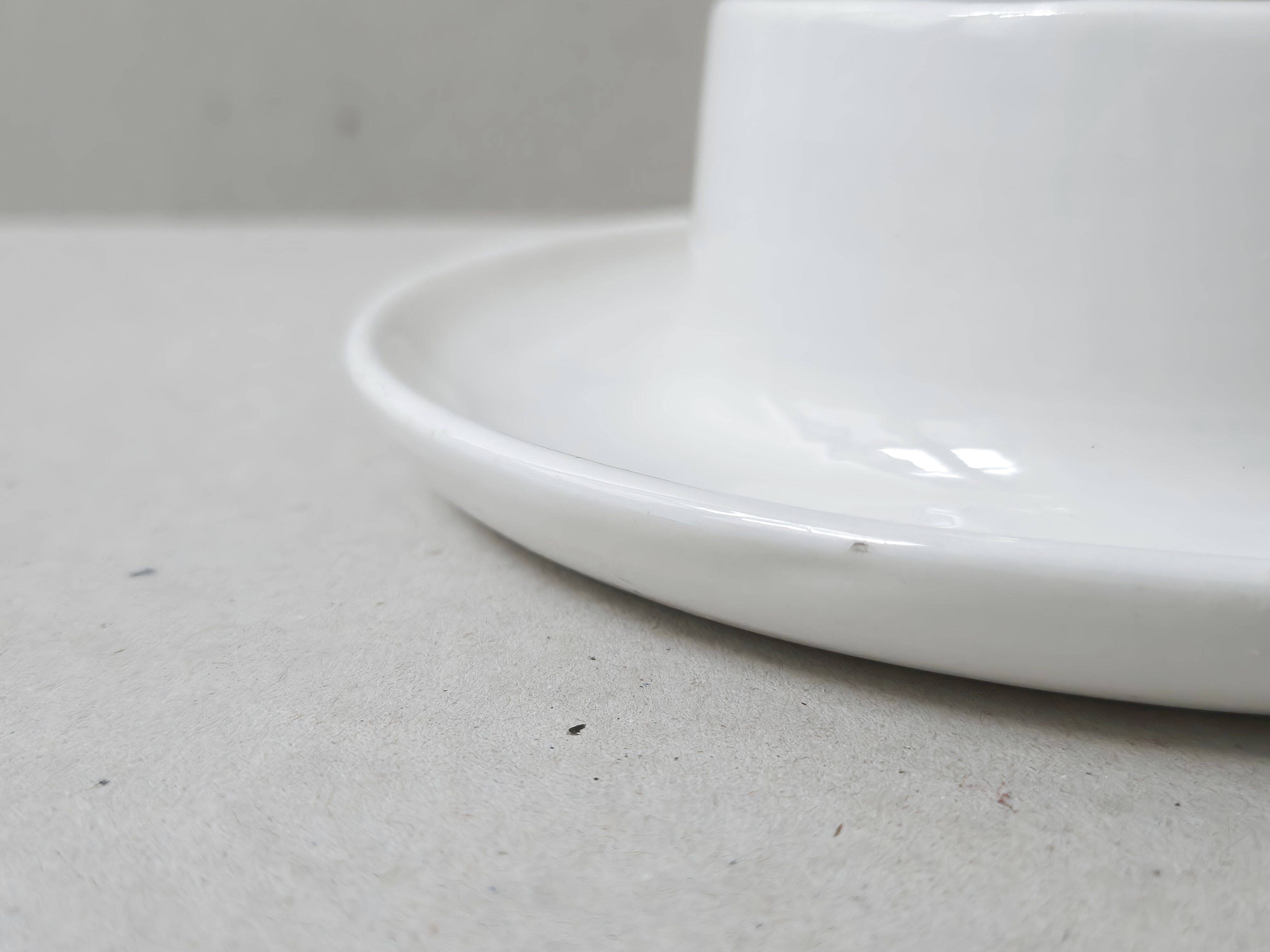 Lampe italienne en verre et céramique, 1960