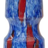 Blue glass art vase from Prachen Glass Works