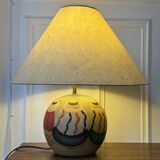Vintage wooden bedside lamp