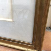 Former botanical board gilded frame PJ Redouté "Bouquet of Thoughts" Printing Victor 19th