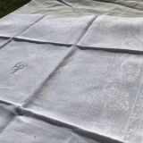 AP embroidered square tablecloth with 6 towels