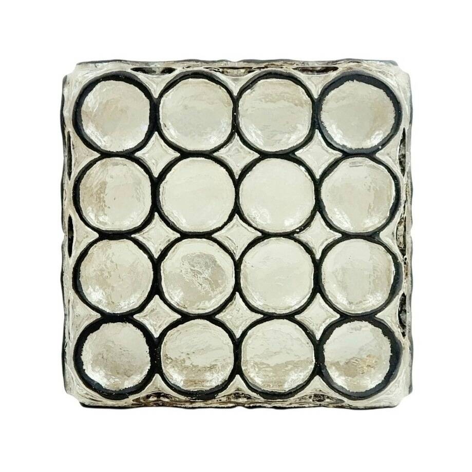 Mid-century glass chandelier or wall light by Limburg, Germany, 1960s.