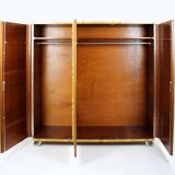 Restored Bauhaus Chromed Tubular Steel Wardrobe from Hynek Gottwald, 1930s