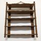 Wooden wall shelf turned late nineteenth century