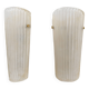 Pair of Murano Glass Sconces with Gold Dust Inclusions