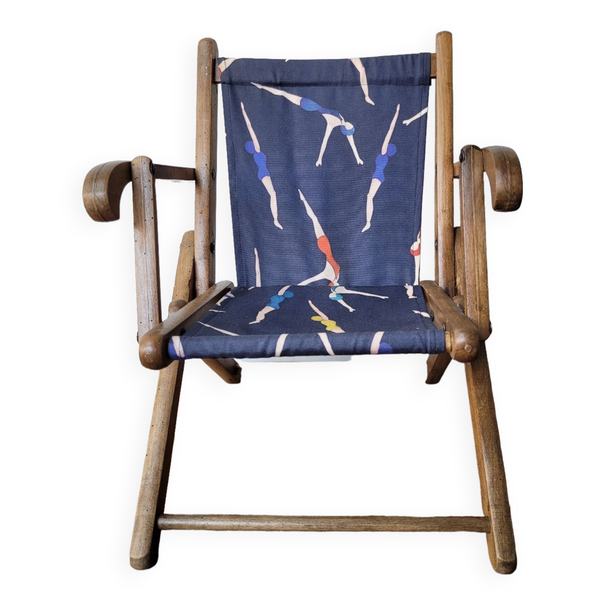 Antique folding chair, child