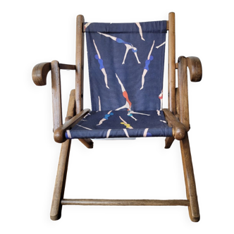Antique folding chair, child
