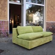 Superb vintage 70s two-seater retro space age sofa