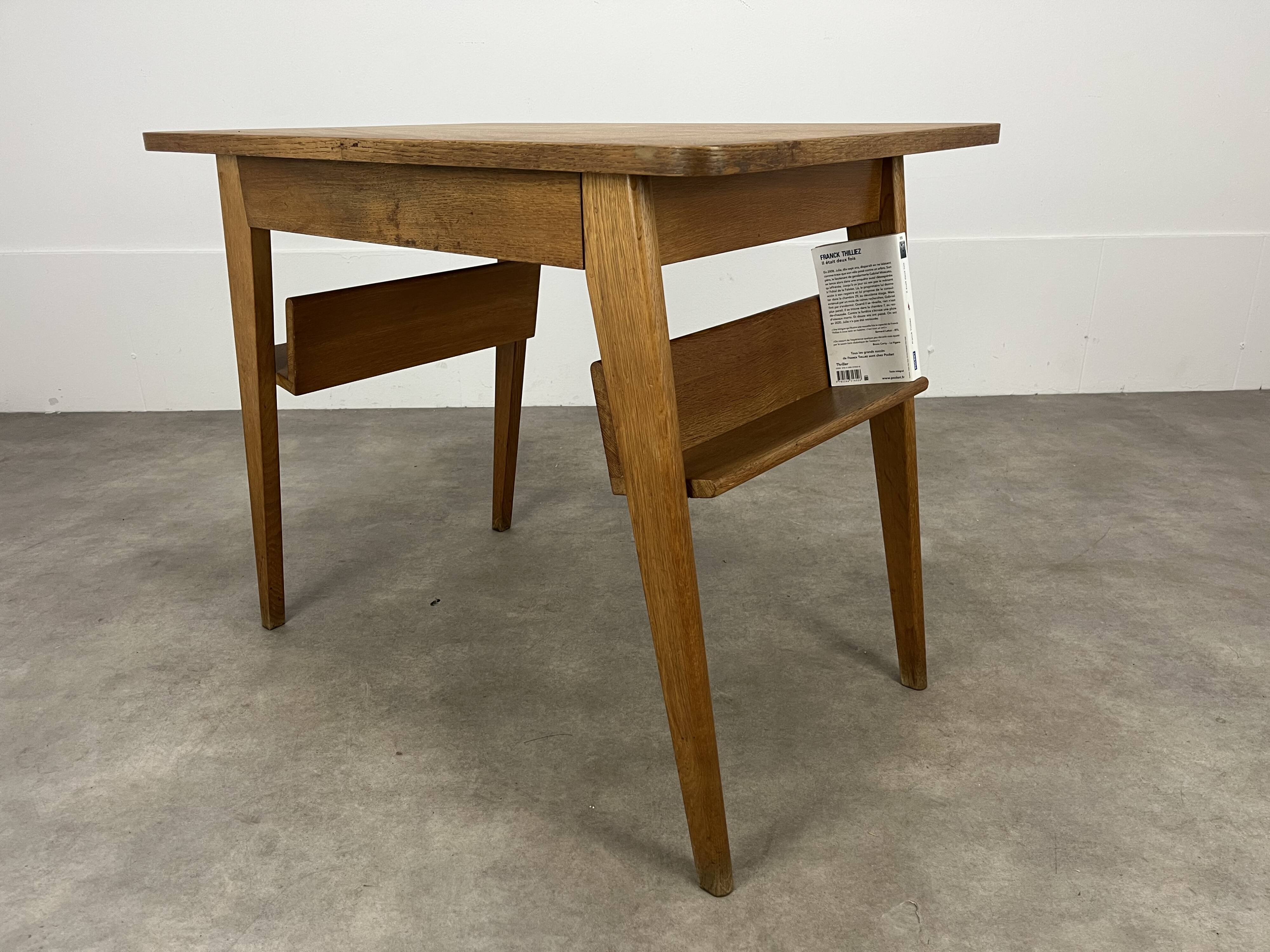 Reconstruction-style compass-legged desk, 1950s