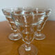 Verres à pieds de bistrot Duralex vintage