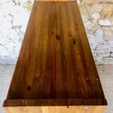 Vintage wall shelf with plexiglass sliding doors