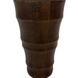 Vintage umbrella holder wooden basket storage 1960 minimalist design