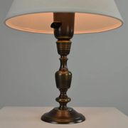 Table Lamp, Patinated Brass, Boréns, 1950s/60s, Sweden