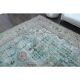 1970s Vintage Persian Handmade Wool Cotton Light Blue Area Rug 285x383