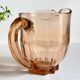Vintage amber-pink glass pitcher 1 liter