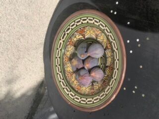 Oriental hand painted decorative cup signed safi Morocco vintage