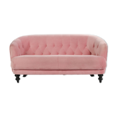 Pink design sofa from the tray of "I love you etc.".