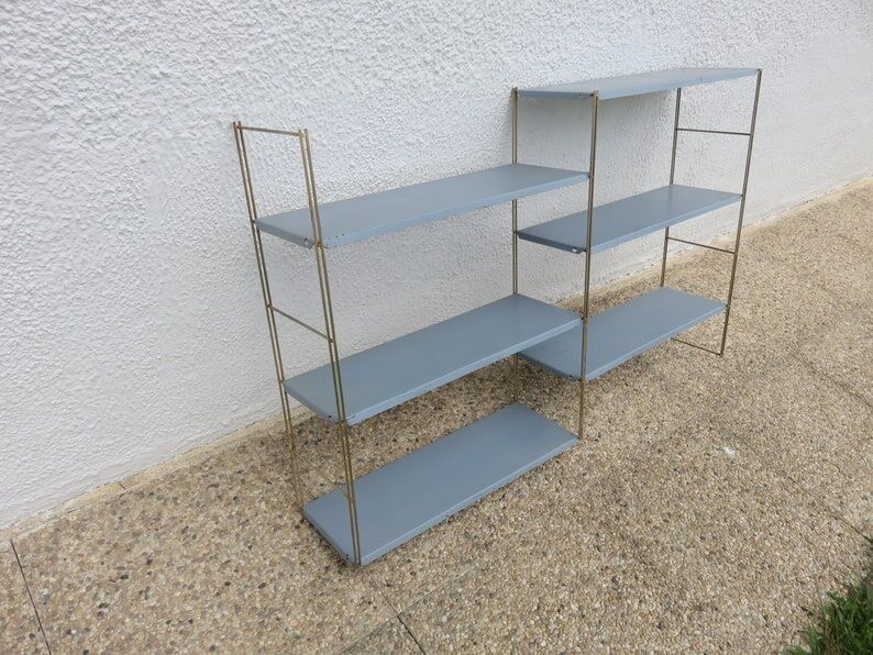 Modular String shelf in metal 50 years 60