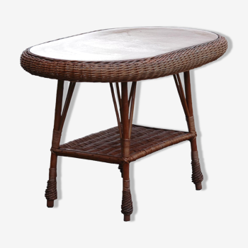 Rattan table