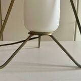 Space age opaline brass lamp from the 60s