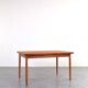 Table à manger extensible en teck danois des années 1960.