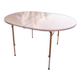 Table pliante de camping ovale vintage