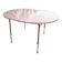 Vintage oval camping folding table