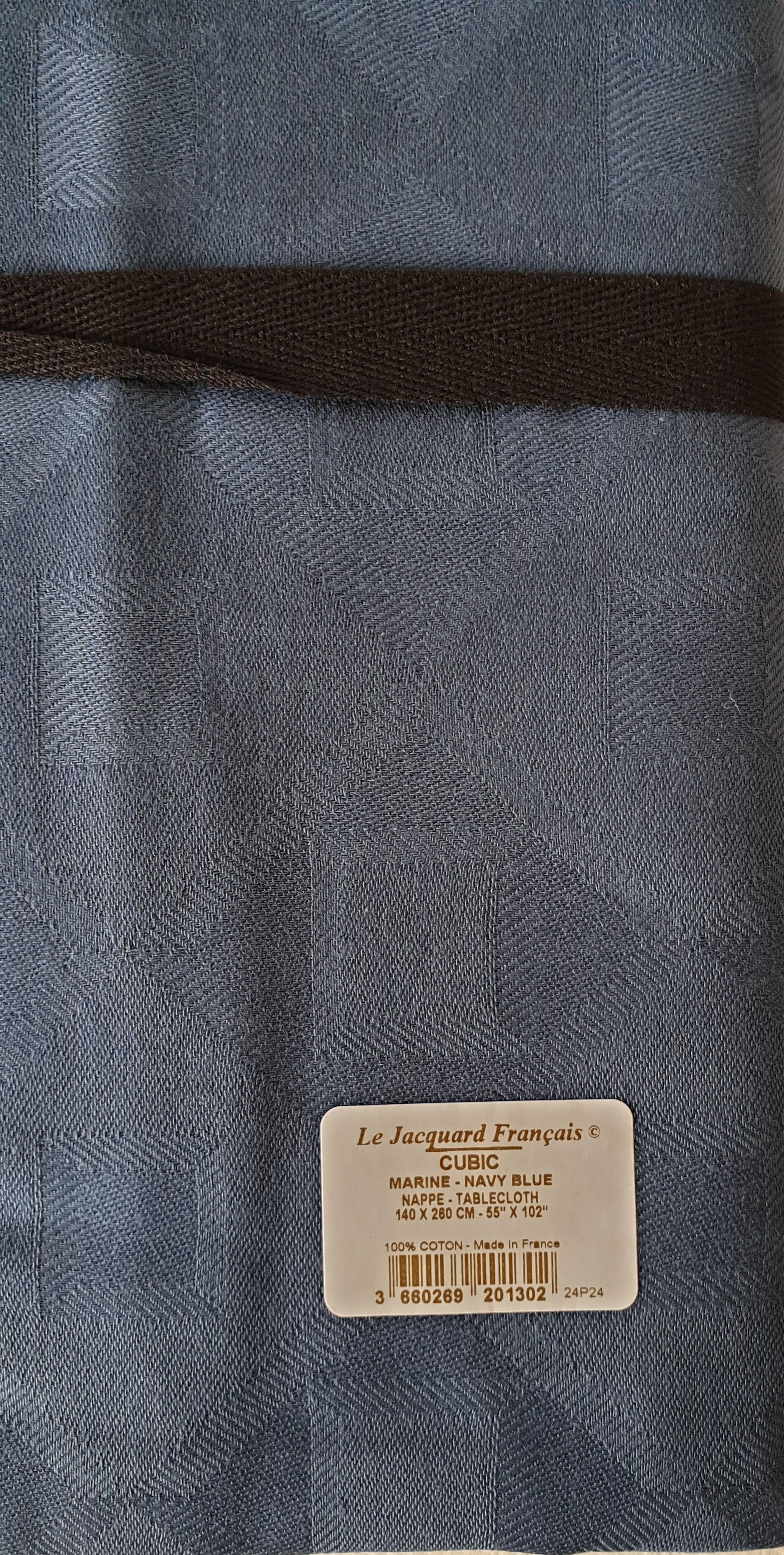 Le Jacquard Français nappe Cubic 100 % coton