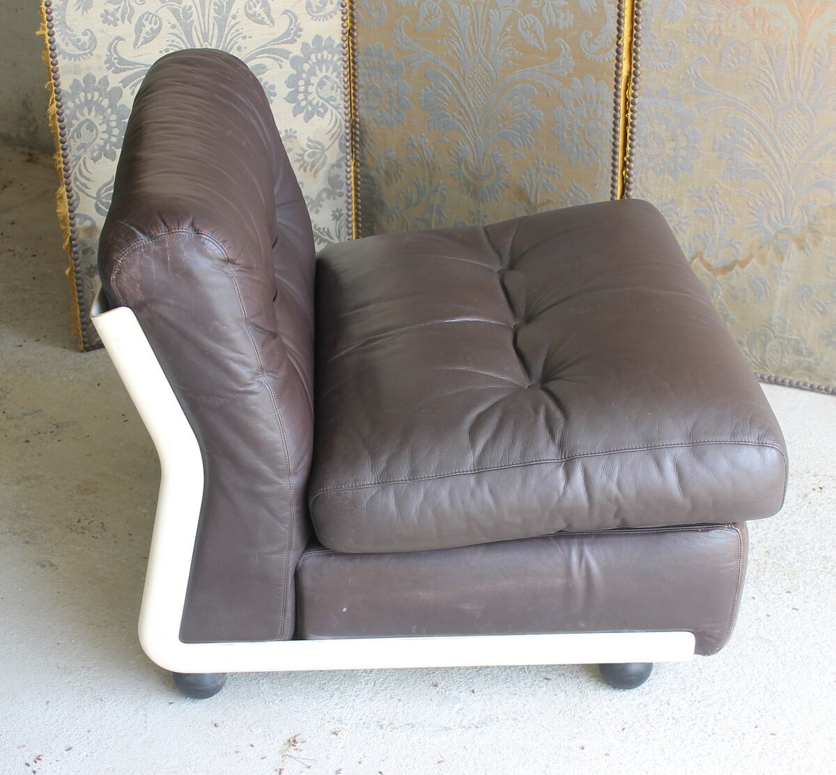 "Pair Bellini leather chairs"