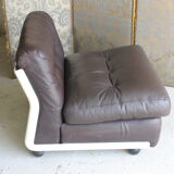 "Pair Bellini leather chairs"