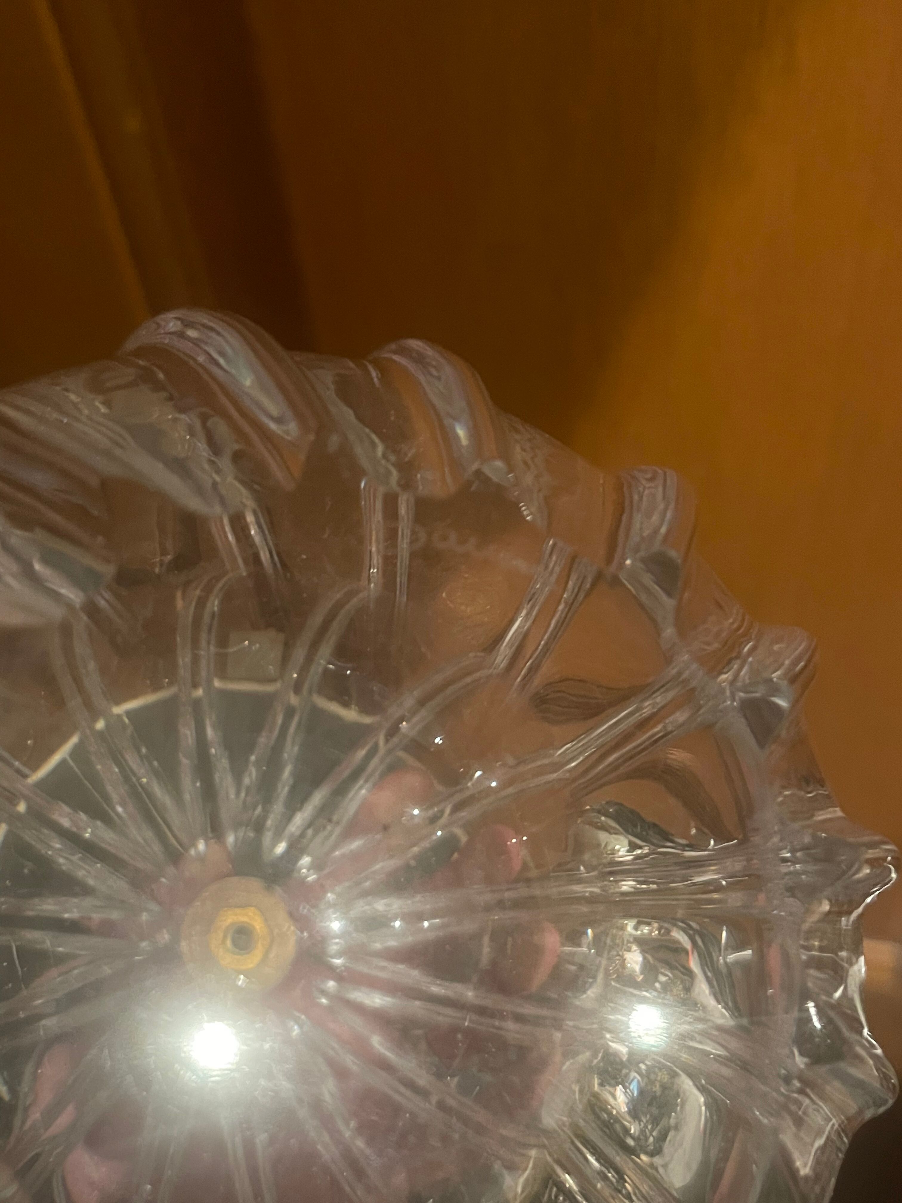 Vintage Daum crystal lamp 1970