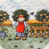 12 Tiffany flat plates gardener model