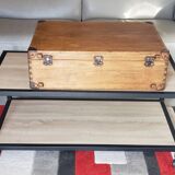 Vintage wooden suitcase