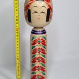Traditional Japanese Kokeshi doll signed and numbered, 31 cm, dated 1964