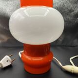 Lampe a poser space age verre opalescent
