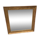 Old 19th century mirror in wood and gilded stucco