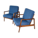 Pair of Scandinavian vintage teak armchairs by Arne Wahl Iversen for Komfort, Denmark, 60s