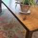 XXL solid oak farmhouse table 260x100 patinated two drawers