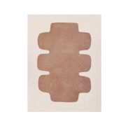 Peinture sur papier terracotta signée Eawy
