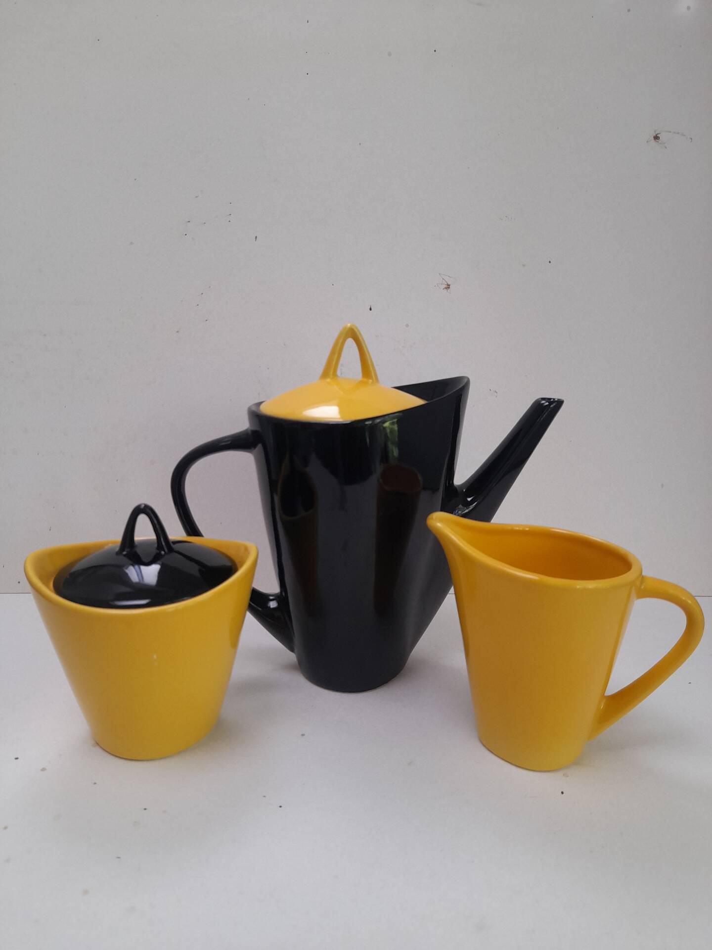 Cafetière,  crémier et sucrier années 50