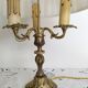 Bouillotte lamp in gilded brass, Empire style, 3 lights