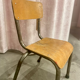 Chaise écolier vintage pour enfant