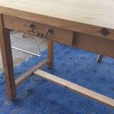 Vintage pine convent table