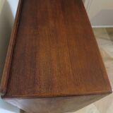 Art Deco chest of drawers with 4 drawers in oak, France 1930s-50s