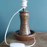 Puisaye pyrite stoneware lamp from the 70s