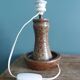 Lampe en grès de Puisaye pyrité années 70